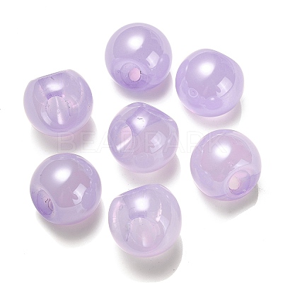 Opaque Acrylic Beads OACR-G012-03D-1