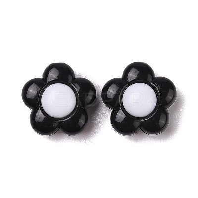 Two-tone Acrylic Beads OACR-U003-09-1
