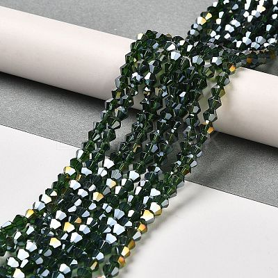 Transparent Electroplate Glass Beads Strands LS-EGLA-A039-T4mm-B25-1