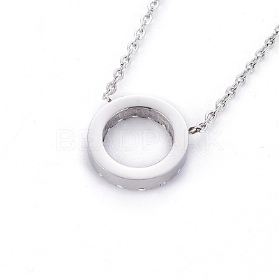 304 Stainless Steel Pendant Necklaces X-NJEW-F264-28P-1