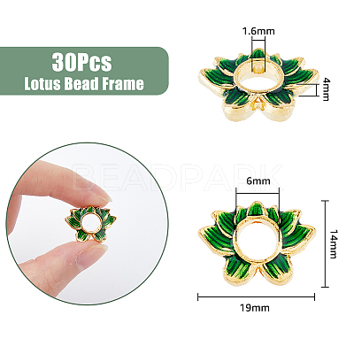 30Pcs Alloy Enamel Bead Frame FIND-DC0002-48-1