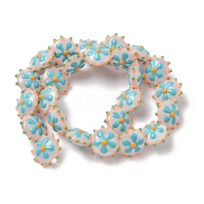Baking Paint Glass Enamel Beads LAMP-S080-03G-1