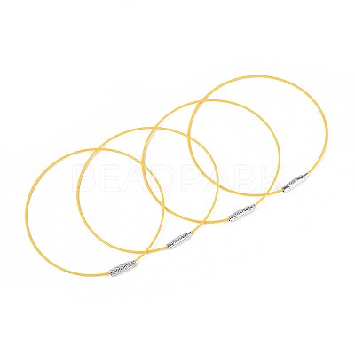 Steel Wire Bracelet Cord DIY Jewelry Making TWIR-R004-02-1