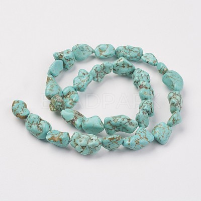 Natural Green Turquoise Beads Strands X-G-N0312-01-1