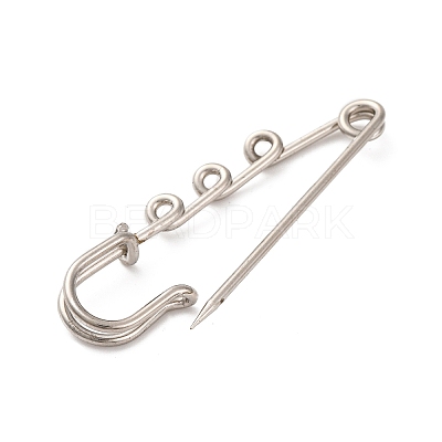 Iron Brooch Findings KK-Q491-N-1
