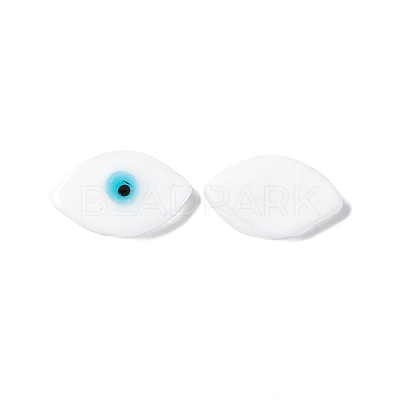 Handmade Evil Eye Lampwork Cabochons LAMP-F025-06B-1