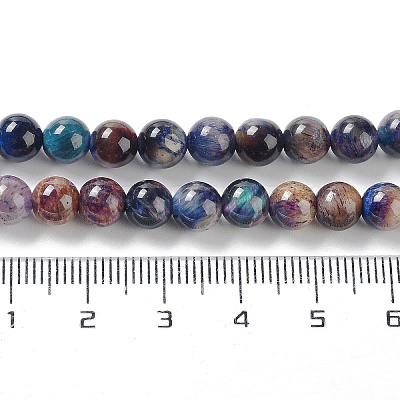Natural Rainbow Tiger Eye Beads Strands G-NH0002-A01-A02-1