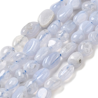 Natural Blue Lace Agate Beads Strands G-L608-A02-01A-1