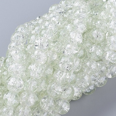 8MM Clear Crackle Glass Round Beads Strands for DIY Jewelry X-CCG-Q001-8mm-01-1