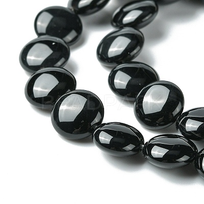 Natural Black Onyx Beads Strands G-H1310-1-1