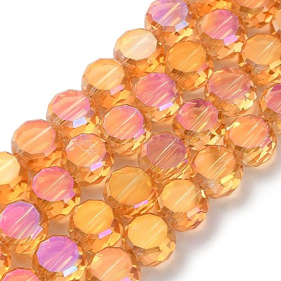 Electroplate Glass Beads Strands EGLA-C010-01A-HR01-1