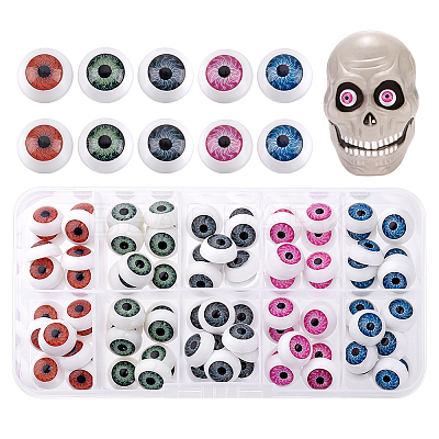 Craft Plastic Doll Eyes DIY-PH0019-63-1