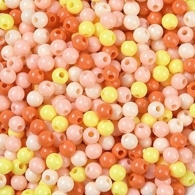 Opaque Acrylic Beads OACR-H118-07B-05-1