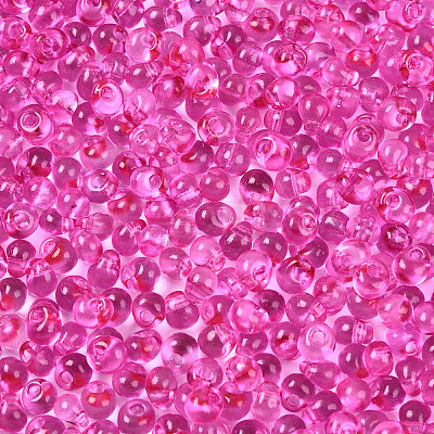 3/0 Baking Paint Glass Fringe Seed Beads SEED-A034-04D-1