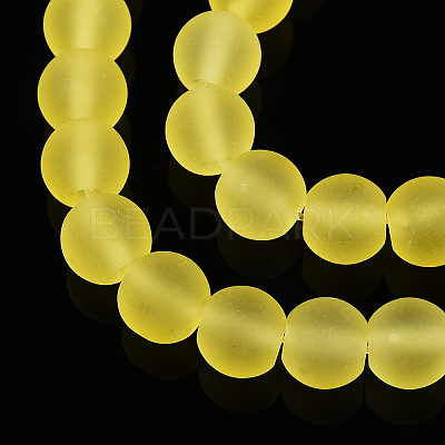 Transparent Glass Beads Strands X-GLAA-T032-T6mm-MD12-1