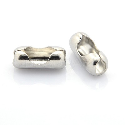 Tarnish Resistant Stainless Steel Ball Chain Connectors X-STAS-L018H-P-1