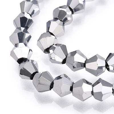 Electroplate Glass Bead Strands LS-EGLA-R094-4mm-15-1