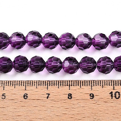 Baking Paint Transparent Glass Beads X1-DGLA-A035-T8mm-A09-1