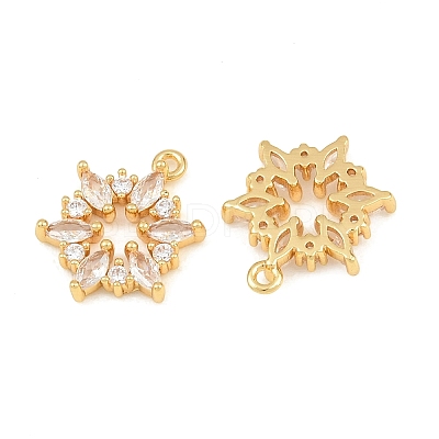 Brass Micro Pave Cubic Zirconia Charms CU-CBA8183-07G-A-1