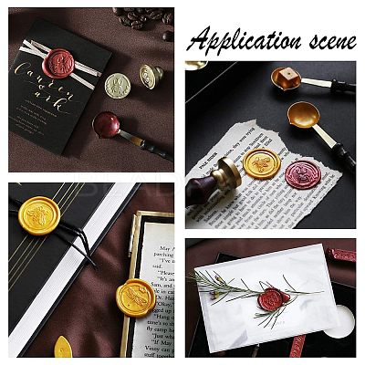 DIY Wood Wax Seal Stamp AJEW-WH0131-134-1