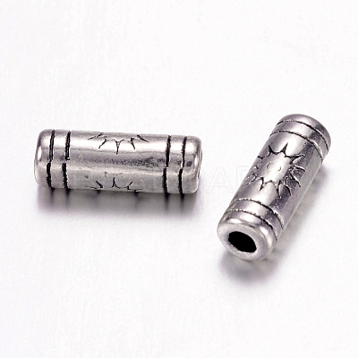 Tibetan Style Alloy Tube Beads X-LF0614Y-NF-1