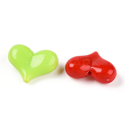 Opaque Acrylic Beads SACR-N018-11-1