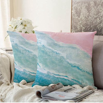 Square Polyester Pillow Case AJEW-WH20080-67A-1