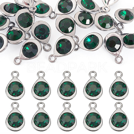 20Pcs Faceted Glass Charms RGLA-TADJ0001-01H-1