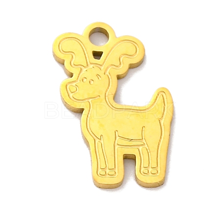 Christmas Theme 201 Stainless Steel Charms STAS-Q015-13G-05-1