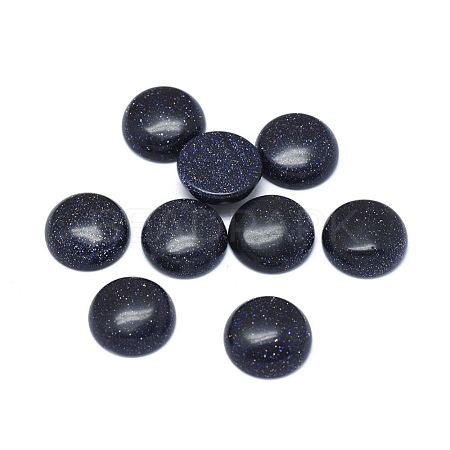 Synthetic Blue Goldstone Cabochons G-G788-D-02-1