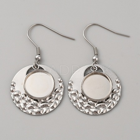 304 Stainless Steel Geometry Dangle Earring Settings FIND-WH0032-74P-02-1