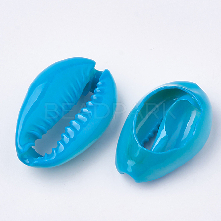 Spray Paint Cowrie Shell Beads LS-X-SHEL-S274-26E-1