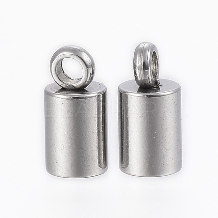 Tarnish Resistant 201 Stainless Steel Cord Ends LS-X-STAS-H410-20P-I-1