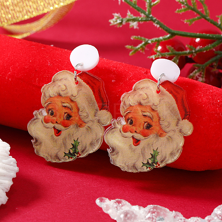 Christmas Acrylic Stud Earrings SK8065-19-1
