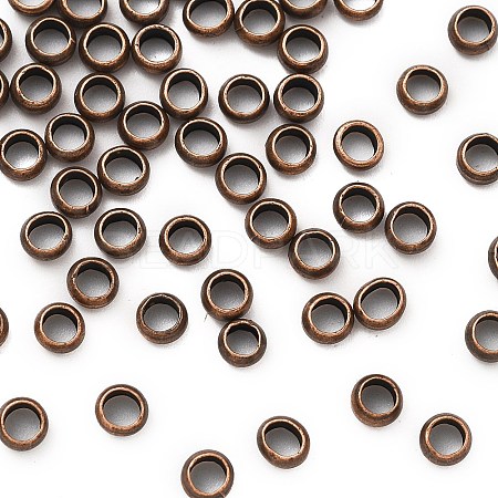 Brass Crimp Beads KK-S509-01RC-01-1
