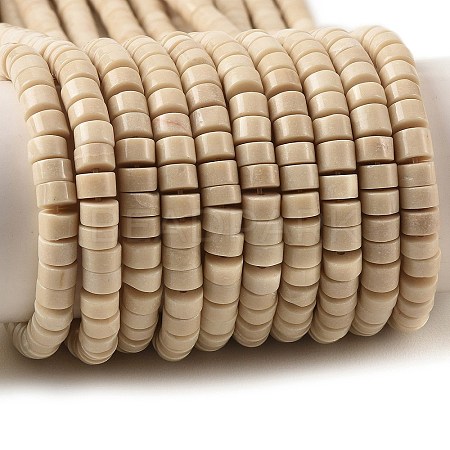 Natural Fossil Beads Strands G-M420-A10-01-1