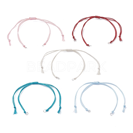 Polyester Cord Braided Bracelet Making AJEW-JB01377-1