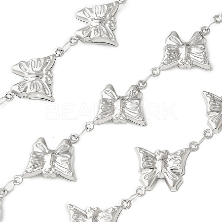 304 Stainless Steel Butterfly Link Chains CHS-Z004-11P-1