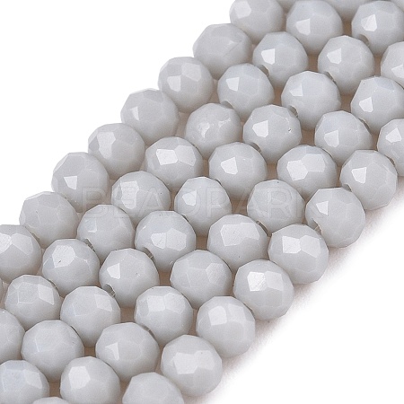 Opaque Solid Color Imitation Jade Glass Beads Strands EGLA-A044-P3mm-D19-1