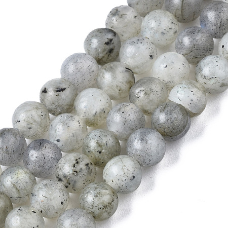 Natural Labradorite Round Beads Strands G-S158-4mm-1