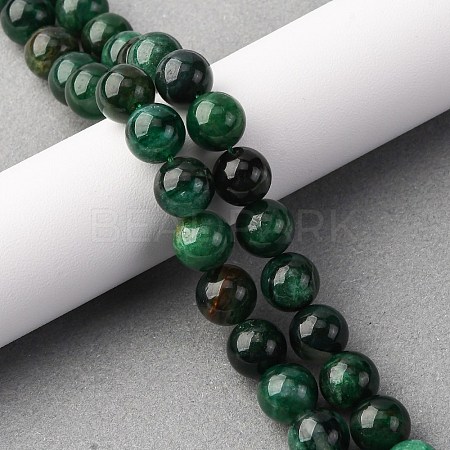Natural Fuchsite Beads Strands G-K393-A02-10mm-1