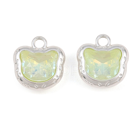 Alloy & Glass Pendants GL-CBA415D-13S-1