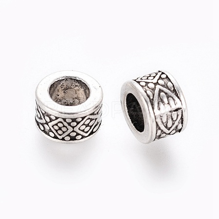 Tibetan Style Alloy European Beads X-LF8485Y-1