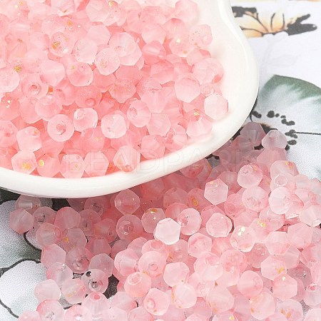 Frosted Glass Beads FGLA-D300-01F-1