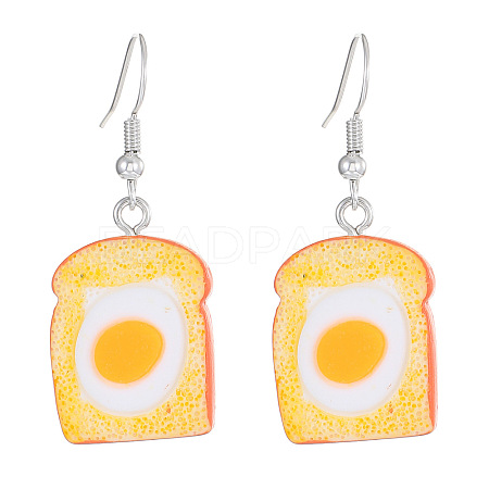 Resin Food Model Dangle Earrings PW-WG47C1D-01-1