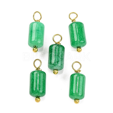 Natural Green Jade Cloumn Pendants STAS-H221-04G-04-1