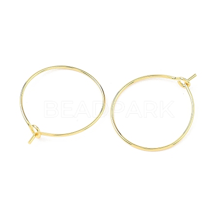SHEGRACE Brass Hoop Earring Findings XGRPCH295-217G-1