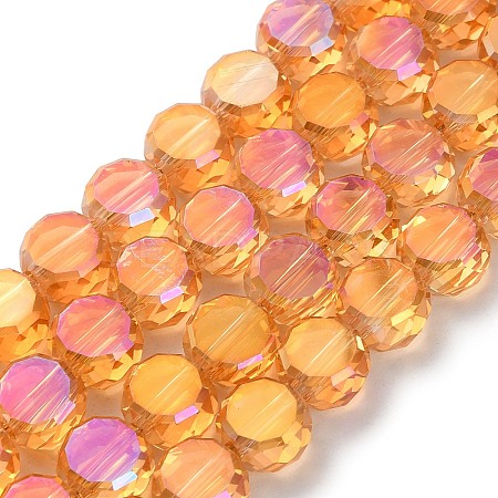 Electroplate Glass Beads Strands EGLA-C010-01A-HR01-1