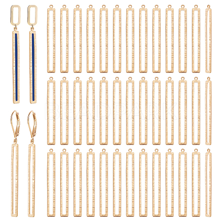 40Pcs Brass Big Pendants KK-WR0001-89-1