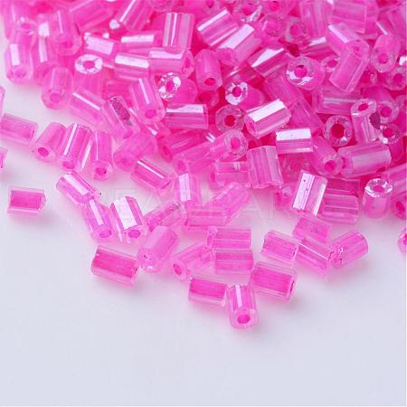 Transparent Two Cut Glass Seed Beads SEED-Q022-2203-1